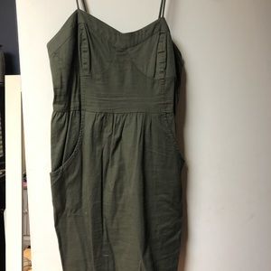 Olive fitted dress